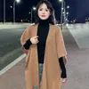 Xale Grande de Lã Prata Estilo Preguiçoso com Recortes em Renda para Mulheres Estilo Coreano Tricô de Cinco Agulhas 26 Fios Peça Única Manto Multiuso