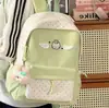 Mochila japonesa estilo girlie com bolinhas para meninas do ensino fundamental e médio, leve, de grande capacidade, alta aparência, mochila escolar de desenho animado