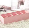 Caja organizadora de cajones y compartimentos para ropa interior y calcetines transfronteriza de 5 compartimentos, caja de plástico para clasificar y organizar del hogar, venta al por mayor de artículos para el hogar