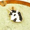 Serie Unicorn Avatar, accesorios de joyería DIY, colgante individual con forma de gota de aceite, mini colgante de animal, pulsera de dibujos animados de 5 colores