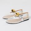 Zapatos de mujer de stock disponible, zapatos individuales transfronterizos europeos, americanos, del sudeste asiático y rusos, zapatos de mujer de malla transpirables de talla grande.