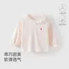 Ropa de Bebé Niña Otoño Invierno Capa Base Terciopelo Suave Clase A Se Puede Usar Afuera Ropa de Otoño Niña Bebé Dulce Top de Encaje