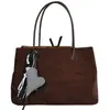 Nova Bolsa Feminina para o Dia a Dia 2026 Camurça Retrô Exquisite Bolsa de Mão Grande Capacidade Outono Ombro Único Moda Tote Veludo
