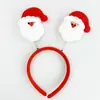 Decorações de Natal Transfronteiriças Alce Papai Noel Árvore Boneco de Neve Decoração de Galhada Faixa de Cabelo Adereço de Cabeça Clipe Festa de Feriado