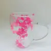 Taza de Vidrio de Doble Capa de Alto Borosilicato con Flores Secas, Exclusivamente para Ventas Transfronterizas, Taza de Café para el Hogar, Resistente a Altas Temperaturas, Taza de Vidrio Hecha a Mano con Flores Reales