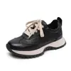 Zapatillas Casuales de Cordones para Mujer Melard de Piel Genuina, Suela Gruesa, Cómodas, Estilo Nuevo Primavera 2026, Zapatos Tipo Dad