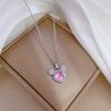 [Aço Titânio] Maré Nacional Micro-cravejado Diamante Completo Acessórios Cabeça Mickey Celebridade da Internet Estilo Palácio ao Vivo Colar de Luxo Cravejado com Diamantes Completos