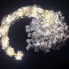 Luz de Fio de Cobre LED Caixa Branca Pequena Luzes de Corda Ajustáveis em Três Níveis Luzes Decorativas de Atmosfera Luzes de Buquê Luzes de Corda Piscantes Pequenas Luzes de Corda