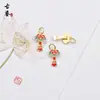 Colgante Pequeño de Mariposa y Libélula de Esmalte Azul Antiguo Colgante Individual para Pulsera Hecha a Mano DIY Accesorios de Joyería