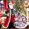 Pintura Diamante 5D Natal DIY Diamante Redondo Diamante Completo Natal Chapéu Vermelho Velho Natal Boneco de Neve Árvore de Natal Série Pintura Decorativa
