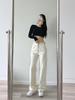 Verano nuevo cinturón de moda europea y americana para mujer ajustable lavado overol holgado pantalones rectos K11203