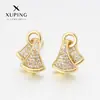 Pendientes Geométricos de Diseño de Nicho de Moda Xuping Aleación de Cobre Chapado en Oro de 14K Pendientes Minimalistas en Forma de Abanico Venta al por Mayor
