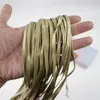 Ribete de Cuero Sintético con Tiras de Fileteado, Tiras Plegadas Prensadas para Accesorios de Ropa, Textiles del Hogar, Disfraces Tradicionales, Tiras Delgadas de Cuero Decorativas