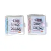 Binder Desafio de Economia Mini com 3 Furos em PVC Transparente com Envelopes Binder de Economia para Economizar £ 1000