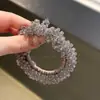2026 Nuevo Estilo Exquisita Cuerda para el Cabello con Perlas de Cristal Super Brillantes Banda Elástica Moda y Versátil Goma para el Cabello para Mujeres