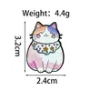 Insignia con Forma de Huevo para Mascotas Transfronteriza Broche de Animal Lindo Accesorios Dibujos Animados Cerdo Pequeño Leopardo Rosa Broche de Animal