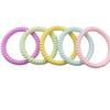 Tocado coreano transfronterizo, novedad de verano, color primavera, pequeño, fresco, línea telefónica, anillo para el cabello, accesorios para el cabello simples, de alta elasticidad y sin costuras
