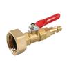 Conector de latão com rosca externa para RV transfronteiriço com válvula de esfera, adaptador anticongelante para irrigação de jardim de inverno, conector rápido
