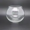 Taza de Vidrio Transparente Simple para Velas Hechas a Mano, Portavelas de Vidrio Soplado, Taza a Prueba de Viento, Taza para Velas de Aromaterapia