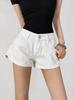 Shorts de Mezclilla Sexy de Cintura Baja para Chica Americana Caliente 2025 Verano Nuevo Versátil Adelgazante Casual Pantalones Cortos para Mujer