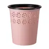 Cubo de basura con aro de presión para el hogar, simple, para sala de estar, oficina, con tapa, grande y pequeño, de plástico, papelera, para dormitorio, cocina, baño