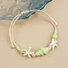 Jingdezhen Navidad Pulsera de Cuerda Trenzada de Cerámica Pulsera de Trébol de Cuatro Hojas Joyería Artística Hecha a Mano Venta al por Mayor Pulseras de Cerámica para Atracciones Turísticas