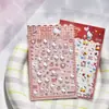 Adesivos Sanrio & Tomoni para Nail Art em Relevo Elementos de Desenho Gatinho Gatinho Adesivos Fofos Manual Guka Infantil