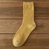 Calcetines Retro de Media Caña de Color Sólido de Otoño e Invierno de Amazon, Calcetines de Lana Japoneses Estilo Universitario, Medias Versátiles