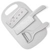 Cuchillo de cocina de paja de trigo, apto para el hogar, cuchillo de cocina, tabla de cortar, dos en uno, herramienta de complemento alimenticio para bebés, cuchillo de fruta