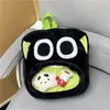 Estilo Popular Japonés Chica de Anime Linda Doble Hombro Cruzado Muñeco de Dibujos Animados Mochila Bolsa de Estudiante Serie de Bolsas Transparentes para Dolor