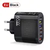 Padrão 65W 3USB +3 Type-c carregador de telefone móvel multi-interface cabeça de carregamento europeu e americano britânico plugue cross-border lote