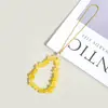 Pulseira de Pedras Naturais Roladas, Corrente para Celular, Cordão Curto Anti-Perda, Pingente para Bolsa, Enfeites Decorativos Criativos, Atacado