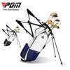 Bolsa de golf PGM personalizada material de microfibra totalmente impermeable bolsa con soporte ligera puede contener un juego completo de palos fabricantes