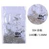 Fundo de prata 1440 nail art strass de fundo plano não caem do fundo austríaco diamante branco AB transparente redondo decorações de diamante