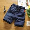 Pantalones Casuales Nuevos de Verano para Hombre Estilo Chino Casual Color Sólido Algodón y Lino Shorts talla extra Pantalones de Verano Delgados