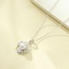 Collar de perlas de camelia Jin Hongyu en plata de ley 925, estilo Chanel retro francés, cadena de clavícula, estilo Mori de nicho de verano
