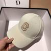 Gorra de béisbol para mujer Primavera y Otoño estilo coreano letra R Marca 2024 Nueva Moda ala grande adelgazante rostro gorra pequeña con visera para hombre.