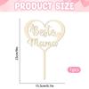 Decoración de Pastel de Madera Estilo Ins Transfronterizo Día de la Madre Horneado Plug-In Plug-In para Pastel de Cumpleaños de Mamá