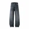 Yidao Vintage 2026 Otoño Nuevo Vaqueros Anchos Sueltos Estilo Retro Americano para Hombre Lavados de Pierna Recta Largos Desgastados