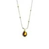 Collar Colgante Corazón de Acero de Titanio para Mujer de Lujo Ligero de Alta Gama para Otoño e Invierno, Cadena Larga Ajustable para Suéter, Versátil para el Uso Diario