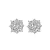 Pendientes de Zirconia Brillante Delicada Lujo Aguja de Plata Pura S999 Pinzas para Orejas de Bobina de Mosquitos Accesorios para Orejas de Temperamento Suave para Mujeres