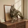 Cachorro Lobo Banho de Cobre Cão Militar Cão de Guarda Cão do Zodíaco Pingente de Cão do Zodíaco Presente de Cão do Zodíaco Pequeno Ornamento Cão Auspicioso para Casa