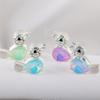 Cuentas de Aleación con Incrustaciones de Diamantes Color Mocha con Forma de Pájaro, Cuentas de Bola de Diamantes de Aleación con Agujero Recto DIY Cadena para Teléfono Llavero Cadena para Bolso Accesorios Resistentes