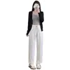 Pantalones harén cortos de mujer para primavera y verano, finos, versátiles, casuales, de corte holgado, estilo zanahoria