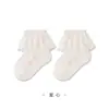 Meias Infantis de Verão Finas com Renda para Meninas, Meias Princesa