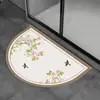Alfombrilla de suelo absorbente de 3.5 mm antideslizante para baño de interior de alta gama, alfombrilla para pies de estilo chino de secado rápido anticaída