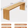 Mesa de Jantar e Cadeiras de Madeira Maciça Montadas na Parede Estilo Nórdico Combinação para Restaurante de Chá com Leite Café Mesa de Bar Baixa Mesa Longa Estreita
