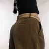 Vintage Brown Feminino Nova Moda Couro De Vaca All-match Spice Girls Simples Cinto Alto Jeans Cinto