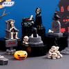 Halloween adornos pequeños calavera momia Pascua adornos de resina decoración creativa de escritorio para el hogar pequeños regalos