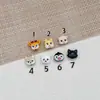 NEXZOO Lindo Dibujo Animado Aleación Hecho a Mano DIY Cadena para Teléfono Llavero Material Adornos Periféricos Accesorios para Cuentas